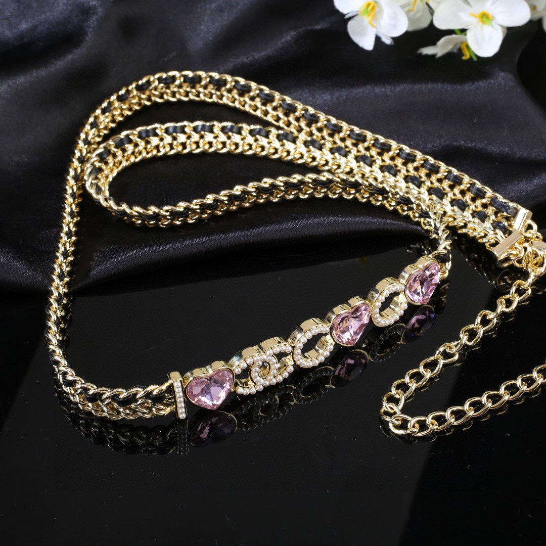 CHANEL 25S GOLD CHAIN BELT 610441