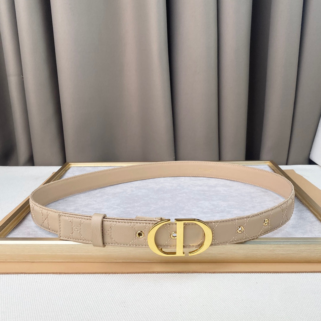 DIOR 25S BELT 30 MM IN BEIGE CALFSKIN 564811