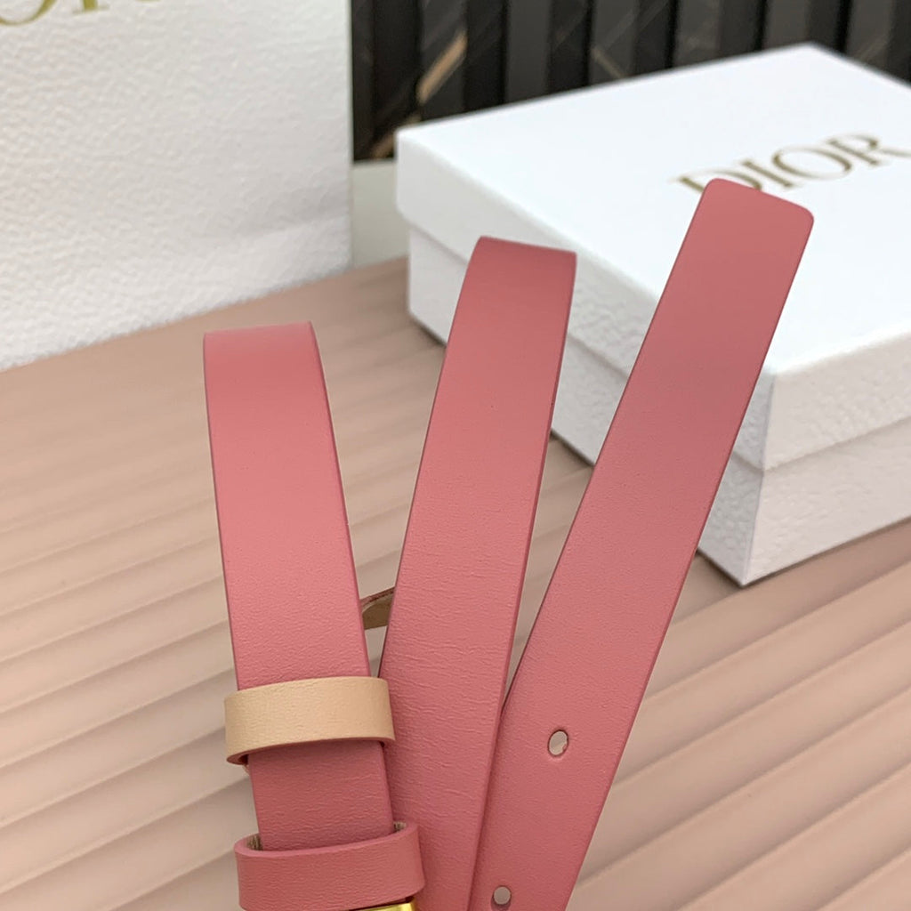 DIOR 25S BELT 20 MM IN MUTED PINK CALFSKIN 568719