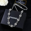 CHANEL 25S CHAIN BELT IN SILVER METALLIC 614472